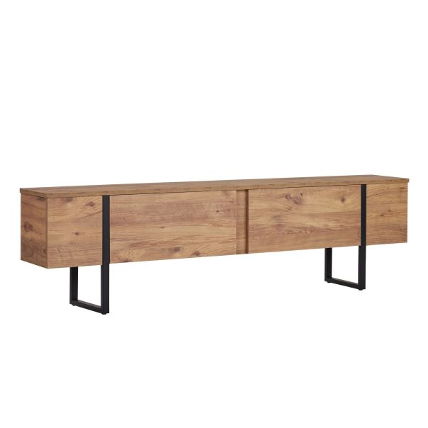 NORDURE TV komoda Onera, braon/crna - EP3058111