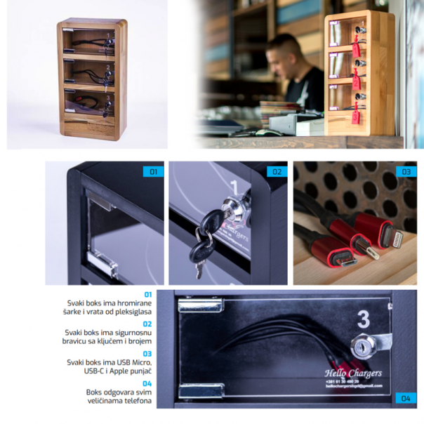 Stanica za punjenje mobilnih telefona P3 natur - EP2842393