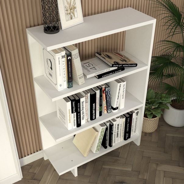 HANAH HOME Polica za knjige Trilion, bela - 756FRN3605