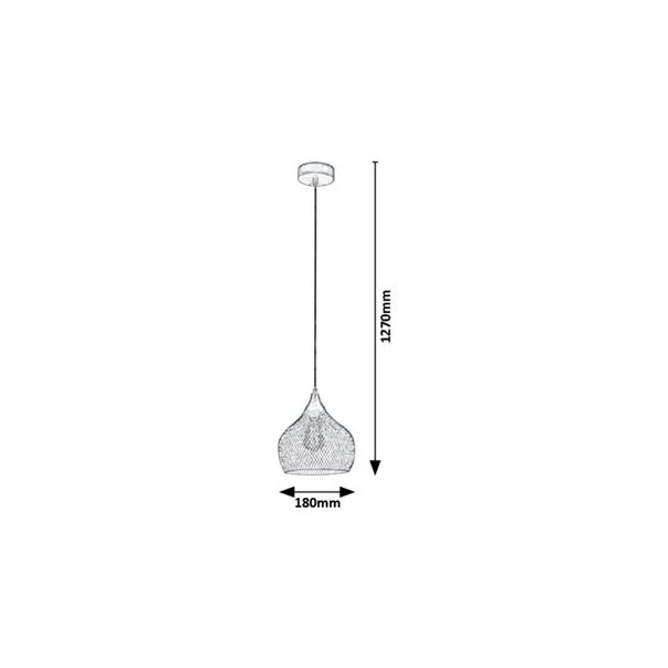 RABALUX Visilica Ronan crna, E14 40W - 7601