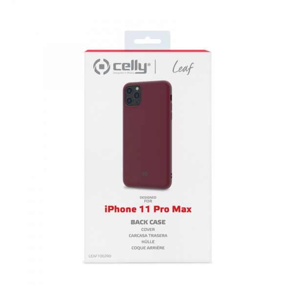 CELLY Maska LEAF za iPhone 11 PRO MAX, cvrvena - LEAF1002RD