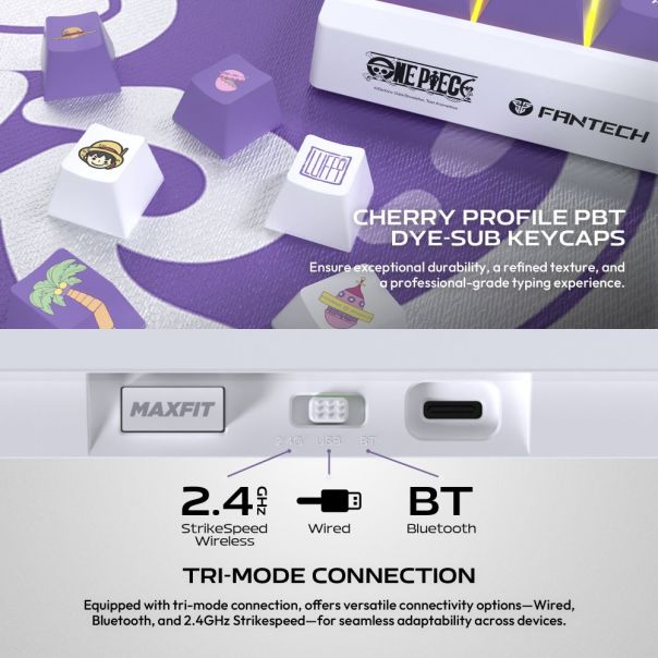 Tastatura Mehanicka Gaming Fantech MK921 Maxfit 8 Wireless ONE PIECE - GEAR5 (white switch) - EP3094895