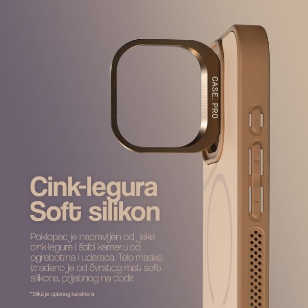 Maska za iPhone 17 Pro 6.3 siva Magsafe Matte Shield - 224254