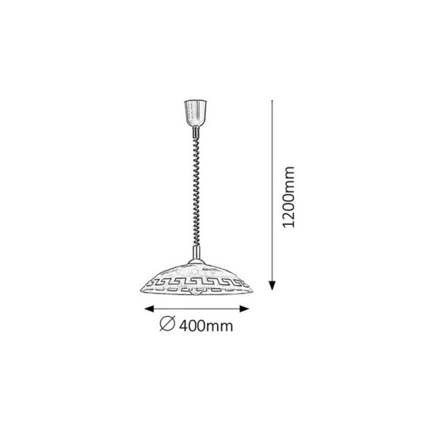 Rabalux Visilica Etrusco E27 1x MAX 60W bronzana (7640) - 7640