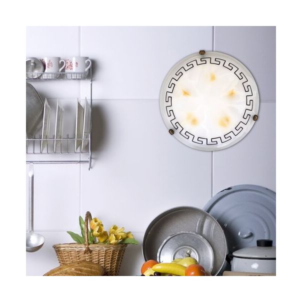 Rabalux Plafonjera Etrusco E27 2x MAX 60W belo staklo - alabaster (7649) - 7649