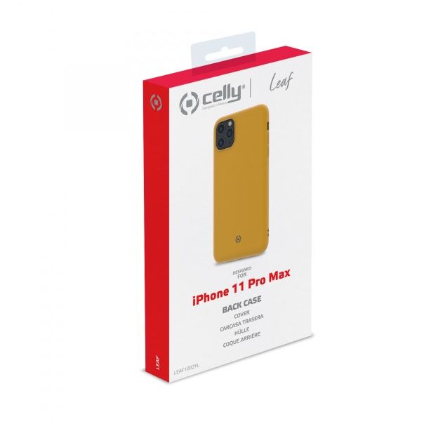 CELLY Maska LEAF za iPhone 11 PRO MAX, žuta - LEAF1002YL