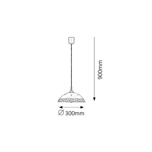 Rabalux Visilica Etrusco E27 1x MAX 60W bronzana (7652) - 7652