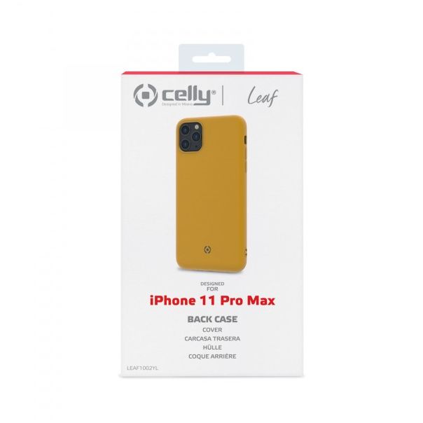 CELLY Maska LEAF za iPhone 11 PRO MAX, žuta - LEAF1002YL