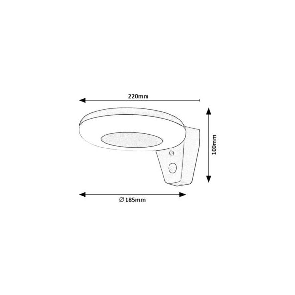 Rabalux Solarna rasveta Certovo LED 4W crna (77010) - 77010