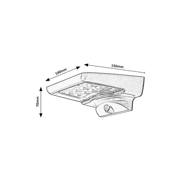 Rabalux Solarna rasveta Moselle LED 4W crna (77014) - 77014-1