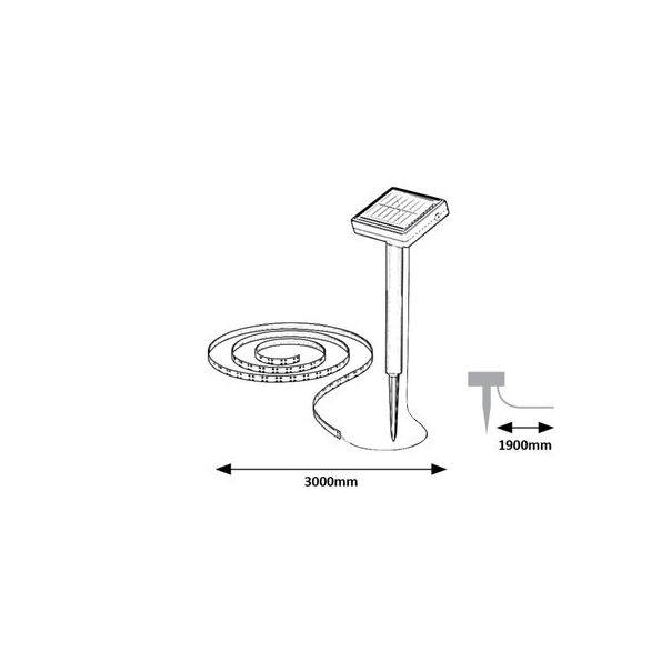 Rabalux Solarna rasveta Ansoo LED 026W bela (77016) - 77016-1