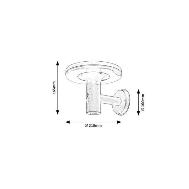 Rabalux Solarna rasveta Alaska LED 10W antracit siva (77017) - 77017