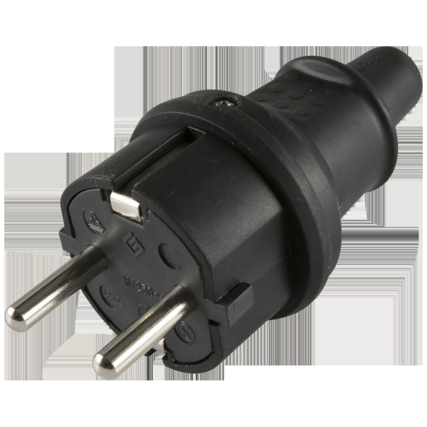 home Strujni utikač šuko, ravni, gumirani, IP44 - NGD 01 - EP2133582
