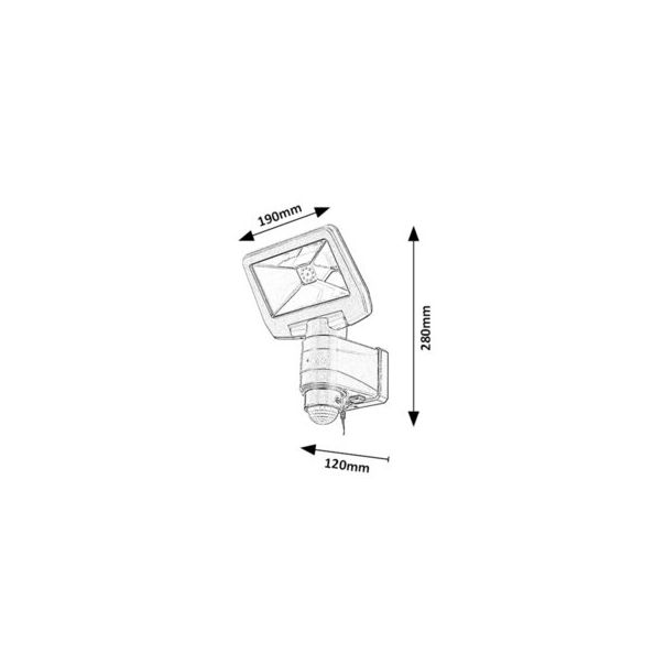Rabalux Solarna rasveta Dojran LED 5W crna (77021) - 77021
