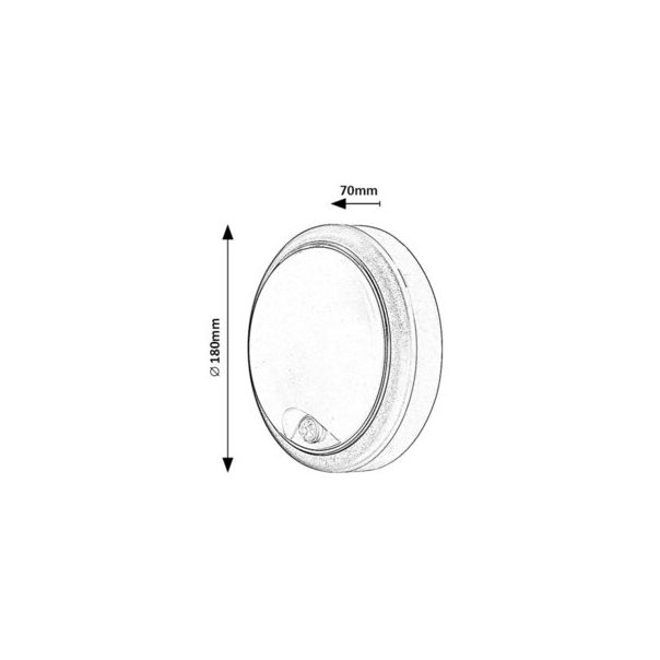 Rabalux Spoljna zidna rasveta Hitura LED 15W bela (77029) - 77029