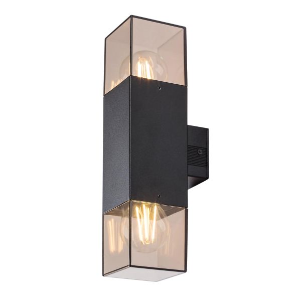 Rabalux Spoljna zidna rasveta Loanda E27 2x MAX 60W crna (77081) - 77081