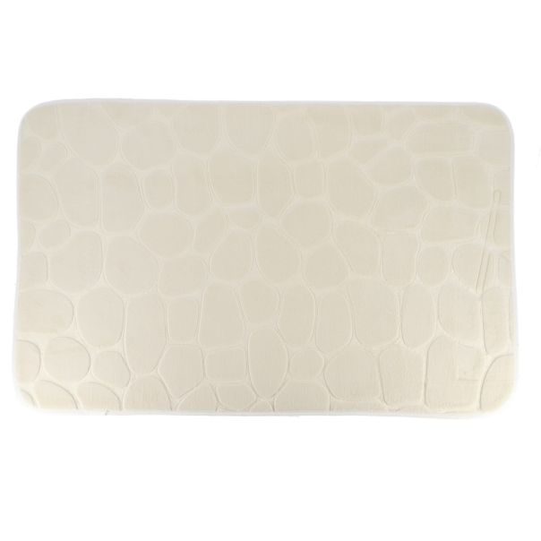 TENDANCE Prostirka za kupatilo 50x80cm Pebble, bež - 7718N161