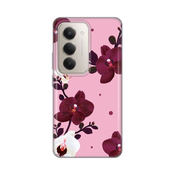 Maska za Xiaomi Redmi 15 4G Pink Orchid Silikonska Print Skin - 8021183