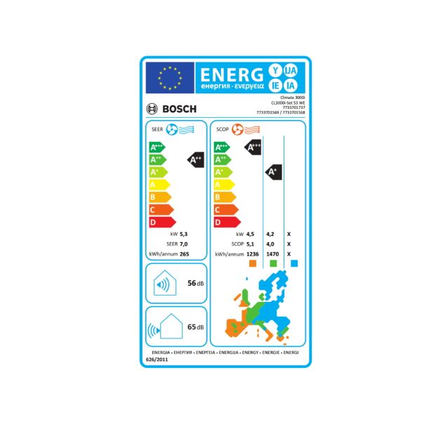 BOSCH Inverter klima CL3000 Set 53 WE - 89339