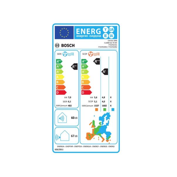 BOSCH Inverter klima Climate 2000 BAC2-2432IA - 7733701992