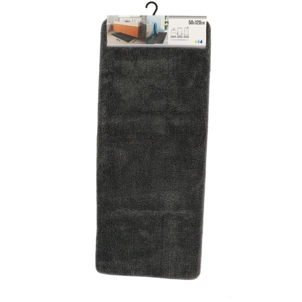 TENDANCE Prostirka za kupatilo 50x120cm, tamno siva - 7741181