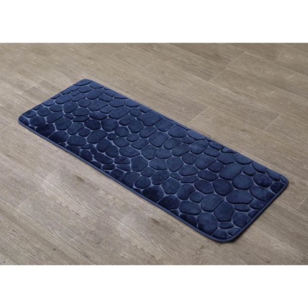 TENDANCE Prostirka za kupatilo 45x120cm Pebble, tamno plava - 7743118