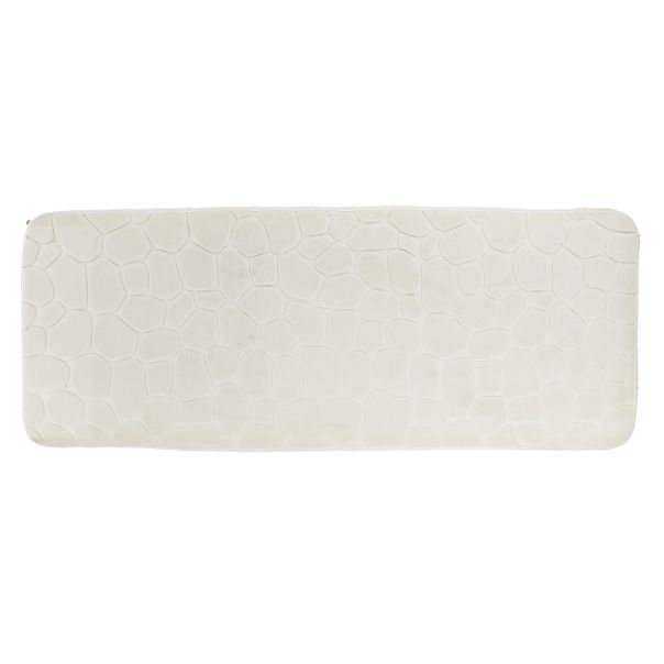 TENDANCE Prostirka za kupatilo 45x120cm Pebble, bela - 7743161