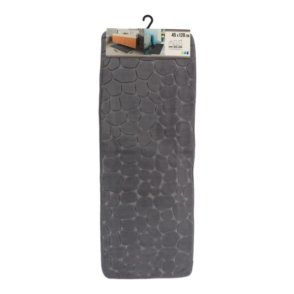 TENDANCE Prostirka za kupatilo 45x120cm Pebble, tamno siva - 7743181