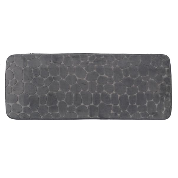 TENDANCE Prostirka za kupatilo 45x120cm Pebble, tamno siva - 7743181