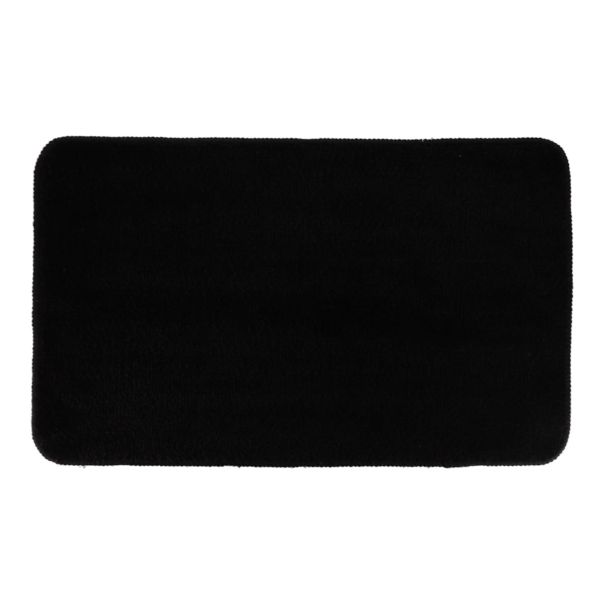 TENDANCE Prostirka za kupatilo 45x75cm, mikrofiber/crna - 7746103