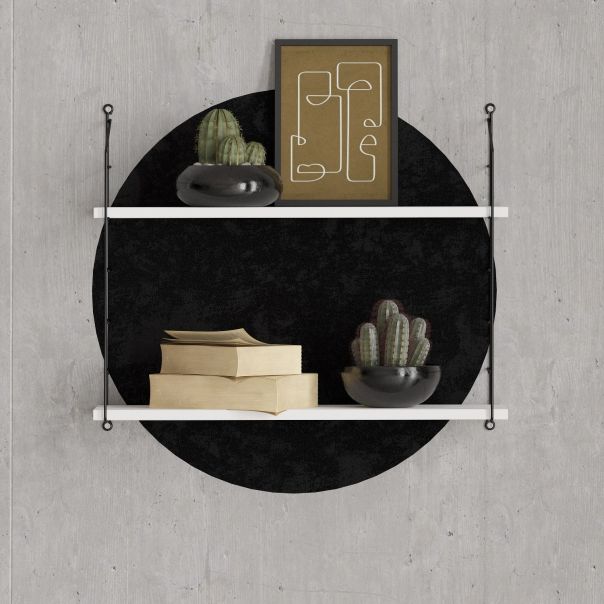 HANAH HOME Zidna polica Armoni 2, bela - 775DCM1666