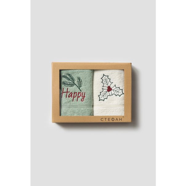 STEFAN Novogodišnji set peškira 50x100cm 2/1 - 776-NG.bor