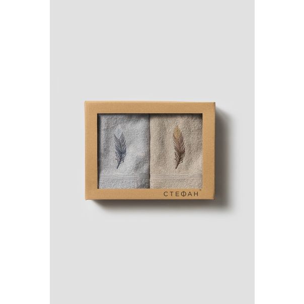 STEFAN Set peškira 50x100cm Duet, pero - 776-pero