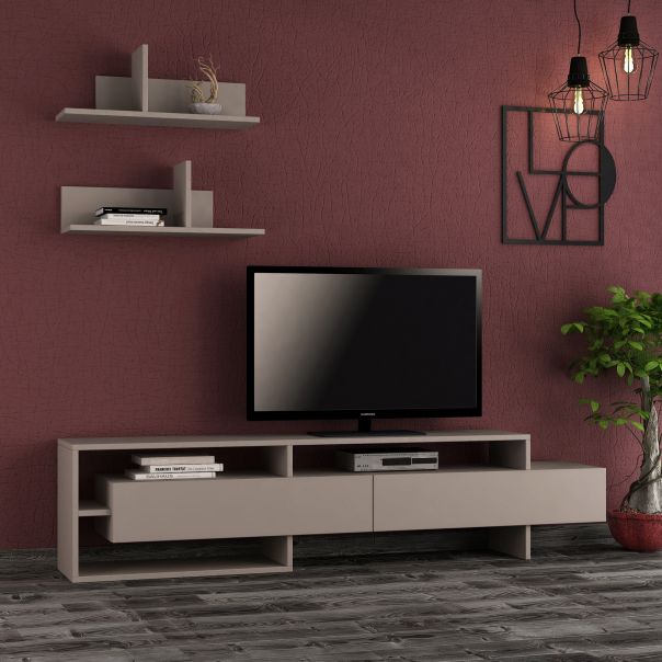 HANAH HOME TV komoda Gara, bež - 776HMS3017