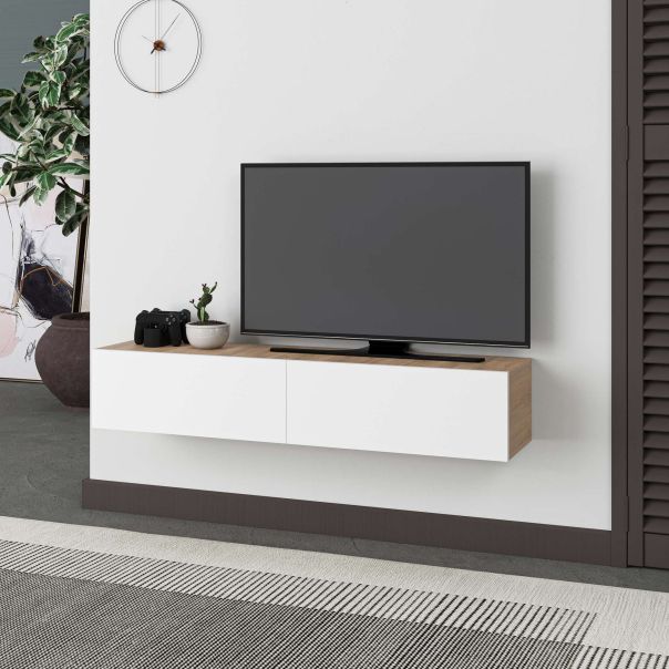 HANAH HOME TV komoda Francy 135, braon/bela - EP3056828