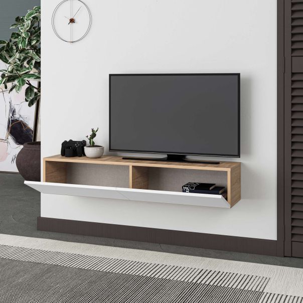 HANAH HOME TV komoda Francy 135, braon/bela - EP3056828