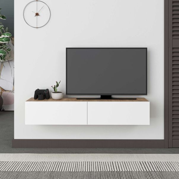 HANAH HOME TV komoda Francy 135, braon/bela - EP3056828