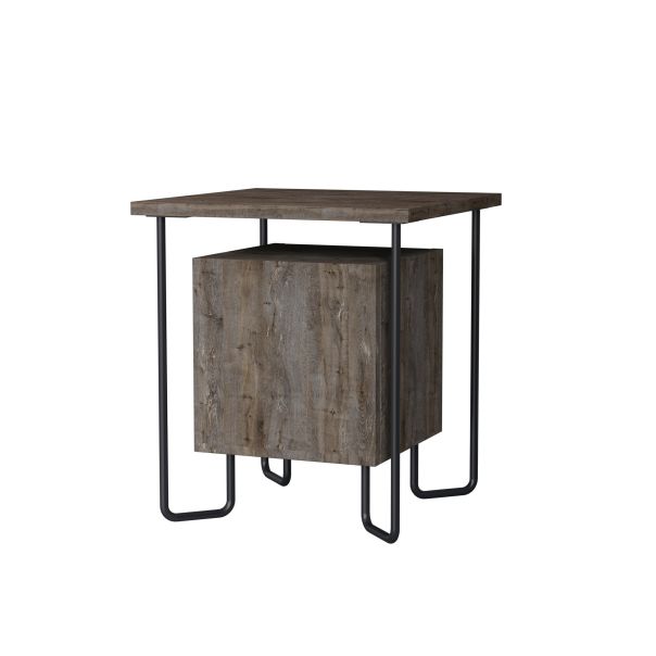 HANAH HOME Noćni ormarić Acres Nightstand, tamno braon - 174434