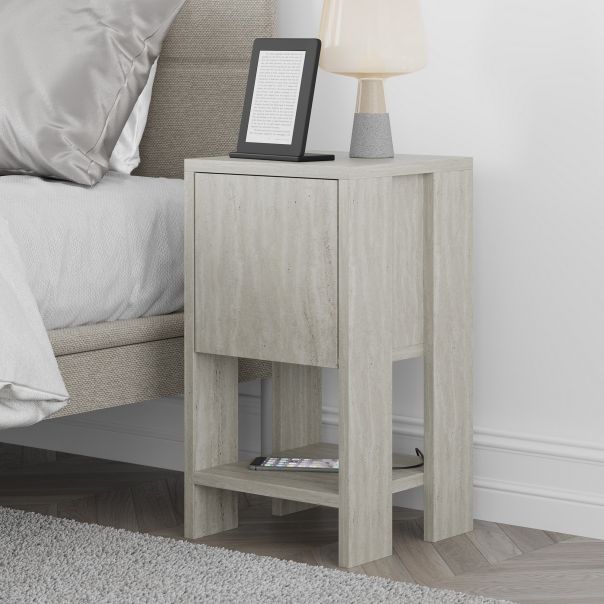 HANAH HOME Noćni ormarić Ema, krem - 776HMS3440