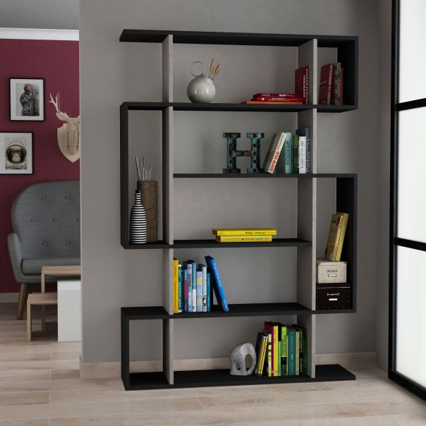 HANAH HOME Polica za knjige Mito, bež/antracit - 776HMS3617