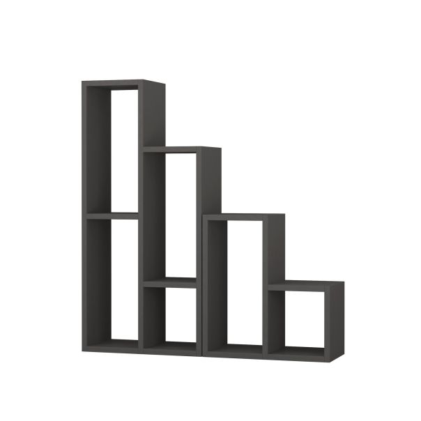 HANAH HOME Polica za knjige Sule, antracit - 776HMS3648