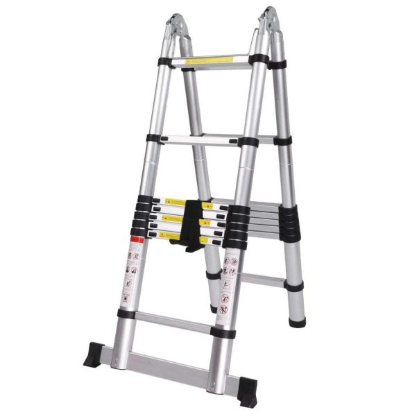 Duple Aluminijumske Teleskopske Merdevine 2,8+2,8 - 777
