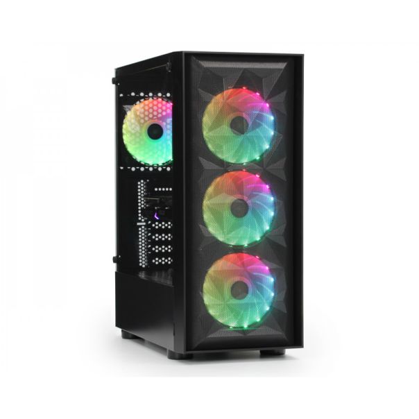 IG MAX Kucište IG-MAX N1907 OCTAGON 4F Mid Tower/ATX/Micro ATX/Mini ITX/RGB/bez napajanja/crna - EP2877919