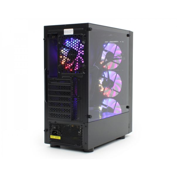 IG MAX Kucište IG-MAX N1907 OCTAGON 4F Mid Tower/ATX/Micro ATX/Mini ITX/RGB/bez napajanja/crna - EP2877919