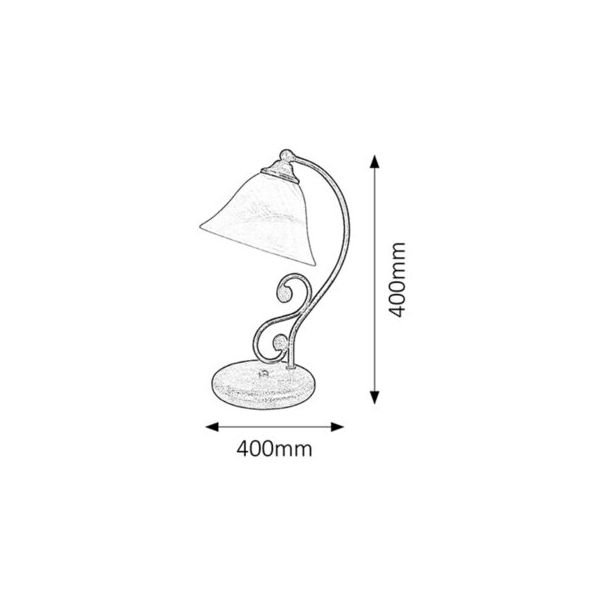 Rabalux Noćna svetla Dorothea E14 1x MAX 40W mat crno (7772) - 7772