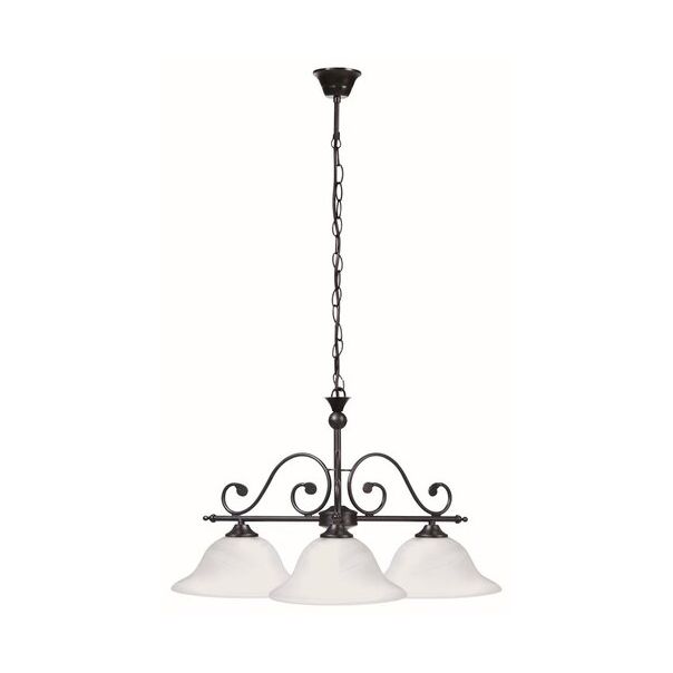 Rabalux Luster Dorothea E27 3x MAX 60W mat crno (7773) - 7773