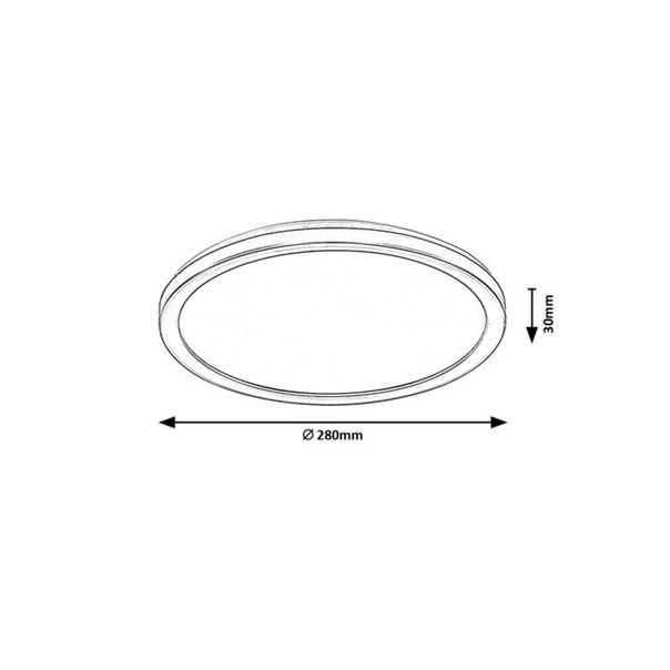 Rabalux Spoljna plafonska rasveta Inverness LED 15W crna (7774) - 7774