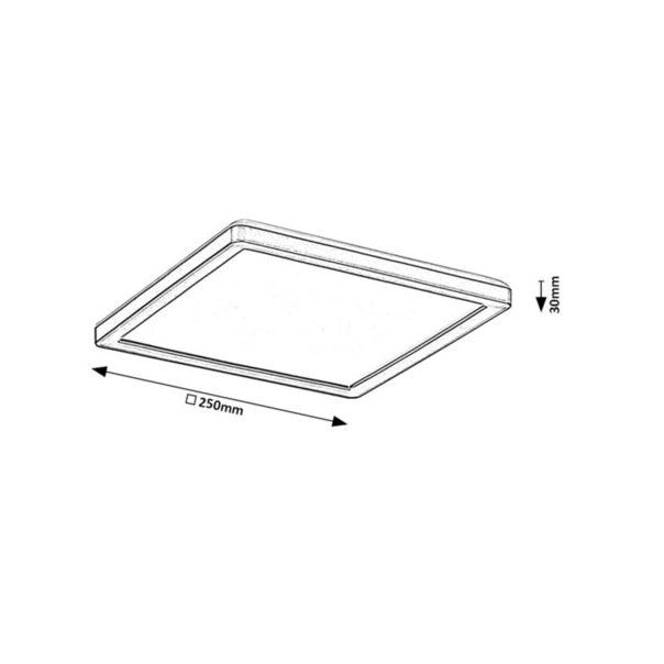Rabalux Spoljna plafonska rasveta Inverness LED 15W crna (7775) - 7775