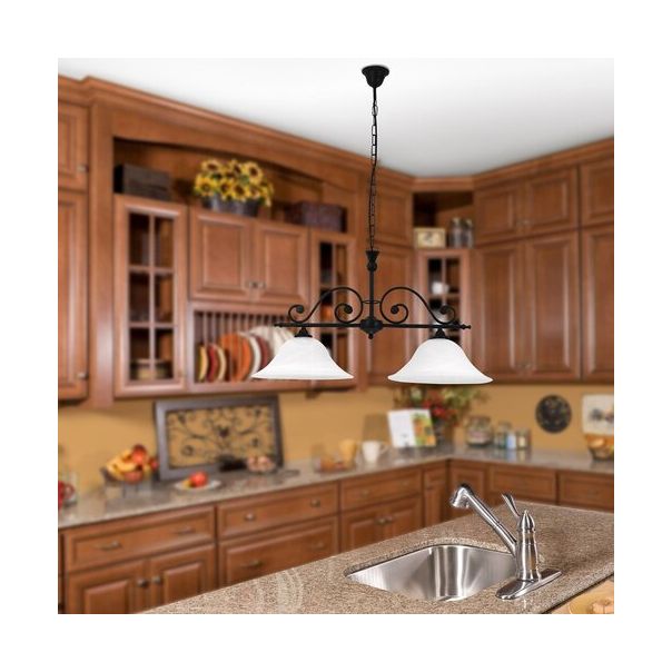 Rabalux Luster Dorothea E27 2x MAX 60W mat crno (7777) - 7777