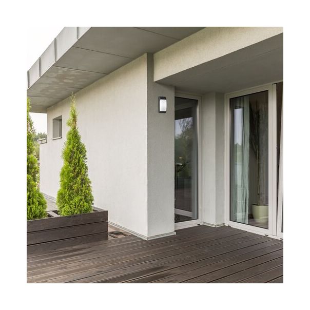 Rabalux Spoljna zidna rasveta Opole E27 1x MAX 12W mat crno (7796) - 7796